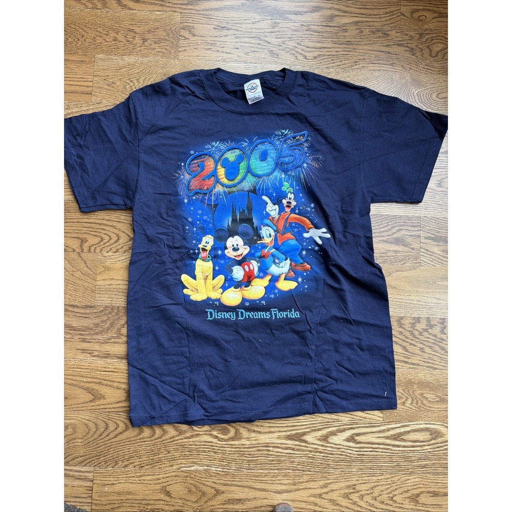 Vtg disney 2005 tee shirt M Florida Mickey Donald Pluto Goofy
